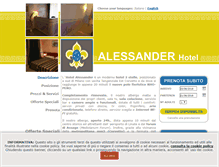 Tablet Screenshot of hotelalessander.com